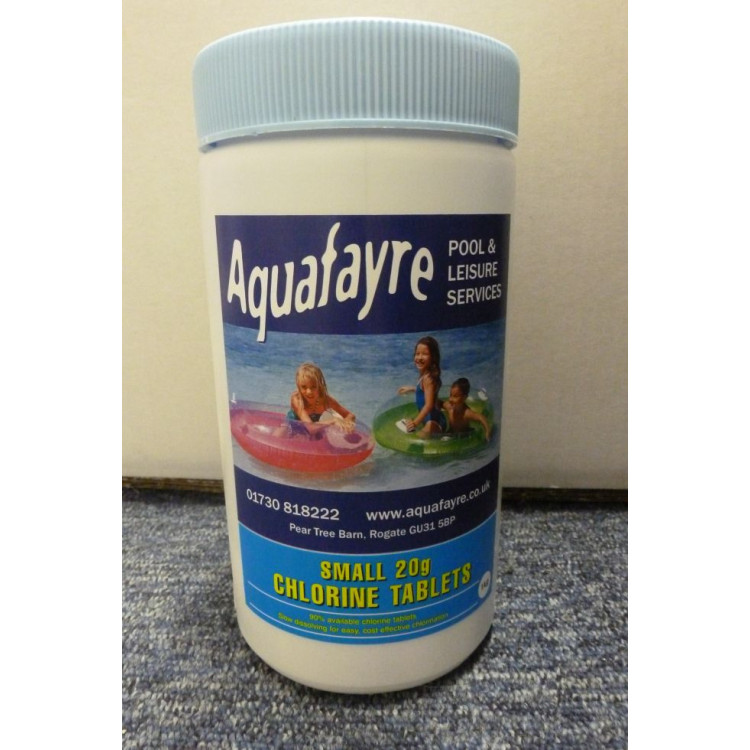 Aquafayre Relax 1kg Small Chlorine Tablets 20g