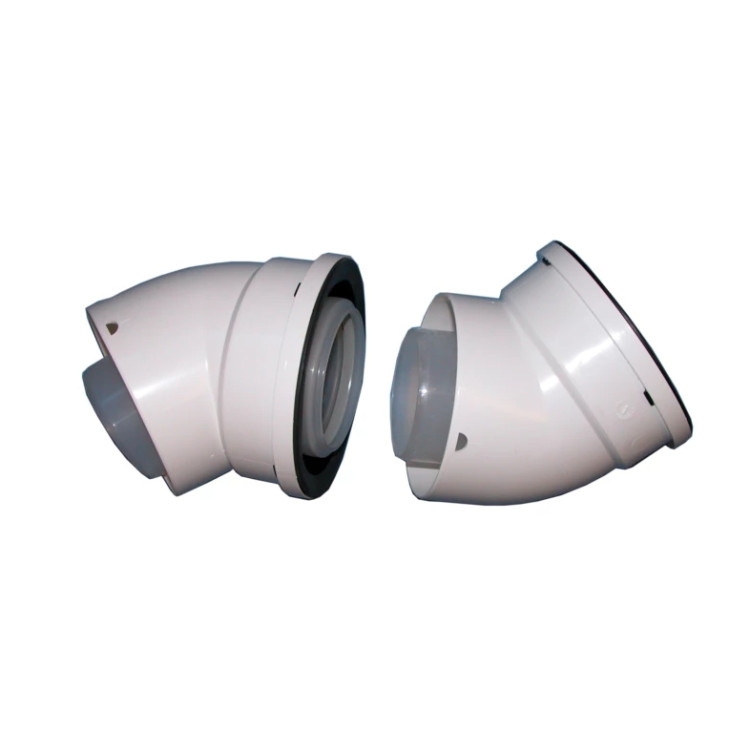 Certikin Genie Boiler 45 Degree Flue Bend (Pair)